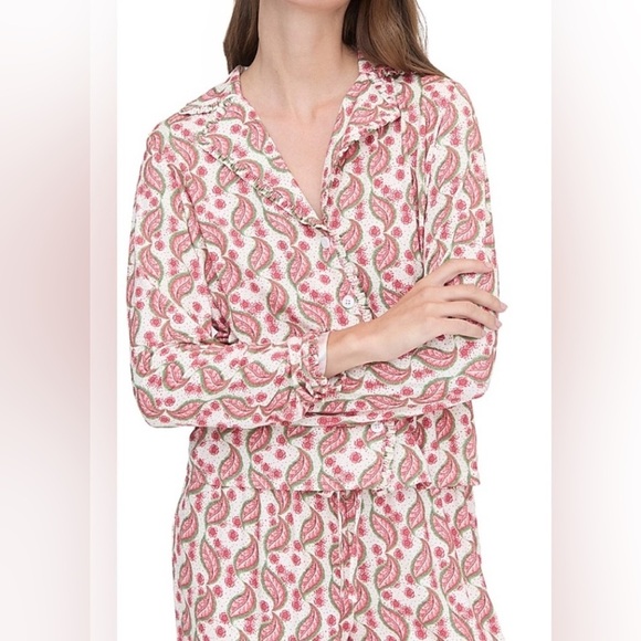 Hill House Other - New NWT HILL HOUSE Eleni pajama set birch vine stripe size small